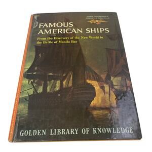 Vintage 1961 Young Readers American Heritage Famous American Ships Hardback Book
